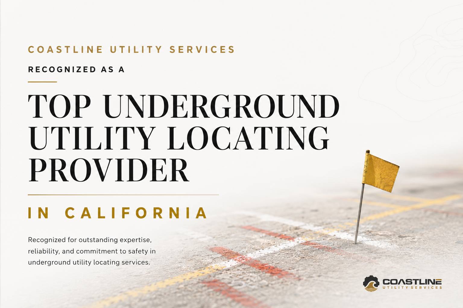 Coastline Utility Services Named Top Underground Utility Locating Provider in California Ranking
